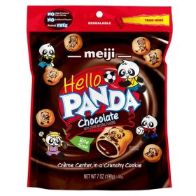 Chocolate Crème-Filled Bite-Size Cookies – 7 oz Resealable Pouch, Fun Panda Shapes, Kosher, Peanut-Free
