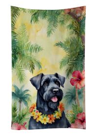 Giant Schnauzer Luau Kitchen Towel Dish Cloths Guest Hand Towel Decorative Bathroom Towel for Face,Tea, Dishcloth, Kitchen and Bath