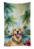 Golden Retriever Luau Kitchen Towel Dish Cloths Guest Hand Towel Decorative Bathroom Towel for Face,Tea, Dishcloth, Kitchen and Bath