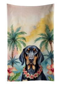 Black and Tan Coonhound Luau Kitchen Towel Dish Cloths Guest Hand Towel Decorative Bathroom Towel for Face,Tea, Dishcloth, Kitchen and Bath