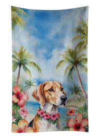 English Foxhound Luau Kitchen Towel Dish Cloths Guest Hand Towel Decorative Bathroom Towel for Face,Tea, Dishcloth, Kitchen and Bath