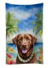 Chesapeake Bay Retriever Luau Kitchen Towel Dish Cloths Guest Hand Towel Decorative Bathroom Towel for Face,Tea, Dishcloth, Kitchen and Bath