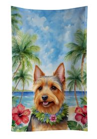 Australian Terrier Luau Kitchen Towel Dish Cloths Guest Hand Towel Decorative Bathroom Towel for Face,Tea, Dishcloth, Kitchen and Bath