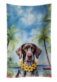 German Shorthaired Pointer Luau Kitchen Towel Dish Cloths Guest Hand Towel Decorative Bathroom Towel for Face,Tea, Dishcloth, Kitchen and Bath