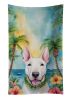 NEW English Bull Terrier Luau Kitchen Towel Dish Cloths Guest Hand Towel Decorative Bathroom Towel for Face,Tea, Dishcloth, Kitchen and Bath