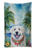 Great Pyrenees Luau Kitchen Towel Dish Cloths Guest Hand Towel Decorative Bathroom Towel for Face,Tea, Dishcloth, Kitchen and Bath