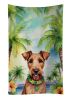 Irish Terrier Luau Kitchen Towel Dish Cloths Guest Hand Towel Decorative Bathroom Towel for Face,Tea, Dishcloth, Kitchen and Bath
