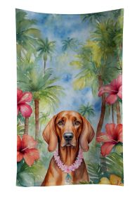 Redbone Coonhound Luau Kitchen Towel Dish Cloths Guest Hand Towel Decorative Bathroom Towel for Face,Tea, Dishcloth, Kitchen and Bath