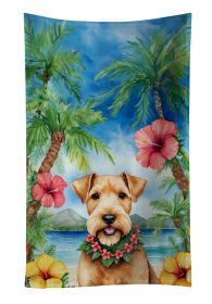 Lakeland Terrier Luau Kitchen Towel Dish Cloths Guest Hand Towel Decorative Bathroom Towel for Face,Tea, Dishcloth, Kitchen and Bath
