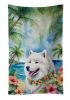 Samoyed Luau Kitchen Towel Dish Cloths Guest Hand Towel Decorative Bathroom Towel for Face,Tea, Dishcloth, Kitchen and Bath