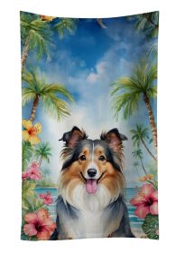 Sheltie Luau Kitchen Towel Dish Cloths Guest Hand Towel Decorative Bathroom Towel for Face,Tea, Dishcloth, Kitchen and Bath