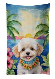 Maltipoo Luau Kitchen Towel Dish Cloths Guest Hand Towel Decorative Bathroom Towel for Face,Tea, Dishcloth, Kitchen and Bath