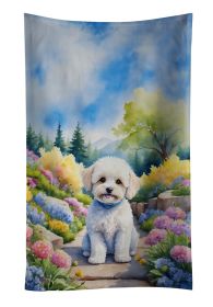 Maltipoo Spring Path Kitchen Towel Dish Cloths Guest Hand Towel Decorative Bathroom Towel for Face,Tea, Dishcloth, Kitchen and Bath