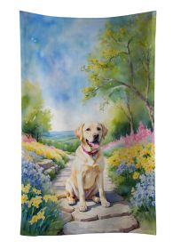 Labrador Retriever Spring Path Kitchen Towel Dish Cloths Guest Hand Towel Decorative Bathroom Towel for Face,Tea, Dishcloth, Kitchen and Bath