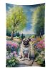 Pug Spring Path Kitchen Towel Dish Cloths Guest Hand Towel Decorative Bathroom Towel for Face,Tea, Dishcloth, Kitchen and Bath