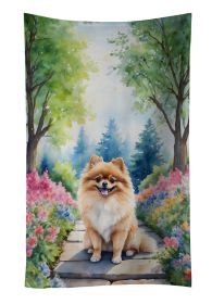 Pomeranian Spring Path Kitchen Towel Dish Cloths Guest Hand Towel Decorative Bathroom Towel for Face,Tea, Dishcloth, Kitchen and Bath