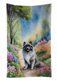Keeshond Spring Path Kitchen Towel Dish Cloths Guest Hand Towel Decorative Bathroom Towel for Face,Tea, Dishcloth, Kitchen and Bath