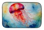 Jellyfish Dish Drying Mat Absorbent Dish Drying Mat Pad for Kitchen Counter Dish Drainer Mat for Countertop, 14 x 21", Multicolor