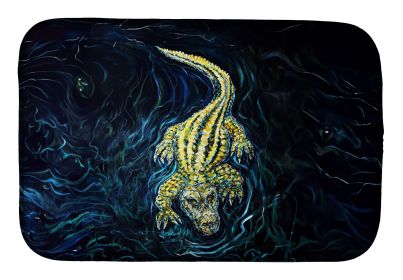 Gator Down Alligator Dish Drying Mat Absorbent Dish Drying Mat Pad for Kitchen Counter Dish Drainer Mat for Countertop, 14 x 21", Multicolor