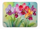 Orchids in Watercolor Memory Foam Kitchen Mat Machine Washable Anti-Fatigue Mat Cushion Comfort Bath Mat or Kitchen Rug