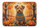 Norfolk Terrier Fall Memory Foam Kitchen Mat Machine Washable Anti-Fatigue Mat Cushion Comfort Bath Mat or Kitchen Rug