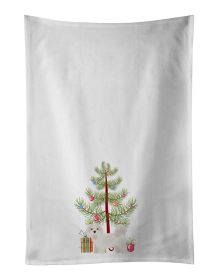 NEW Kyi-Leo Christmas Tree Kitchen Towel Set of 2 White Dish Towels Decorative Bathroom Hand towel for Hand, Face, Hair, Yoga, Tea, Dishcloth