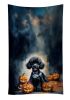 Black Poodle Puppy Halloween Kitchen Towel Dish Cloths Guest Hand Towel Decorative Bathroom Towel for Face,Tea, Dishcloth, Kitchen and Bath