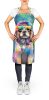 Shih Tzu Hippie Dawg Apron Cooking Kitchen Server Baking Crafts Gardening for Adult Women Men, Unisex, Large, Multicolor